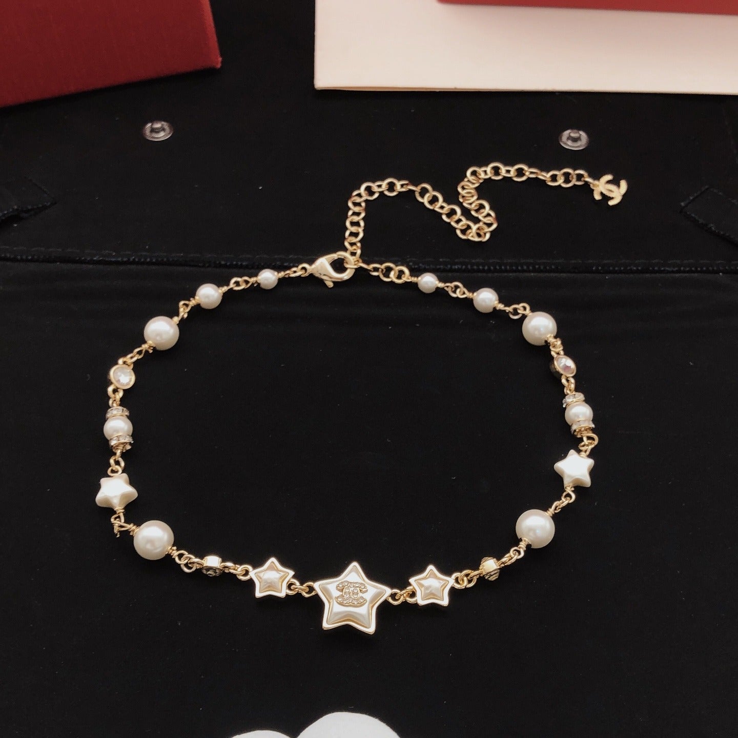Chanel Brass Star Necklace