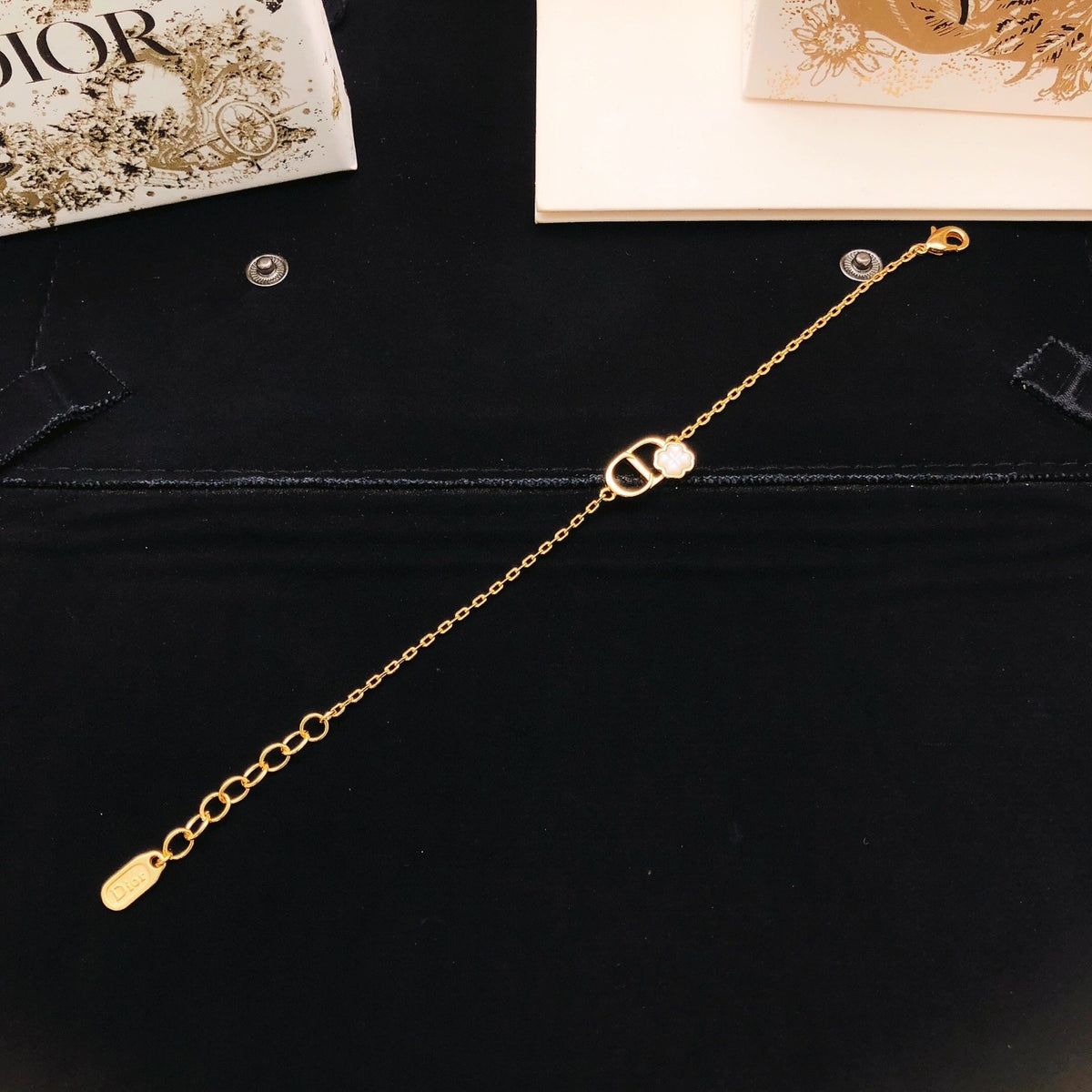 Dior Brass Clover Bracelet
