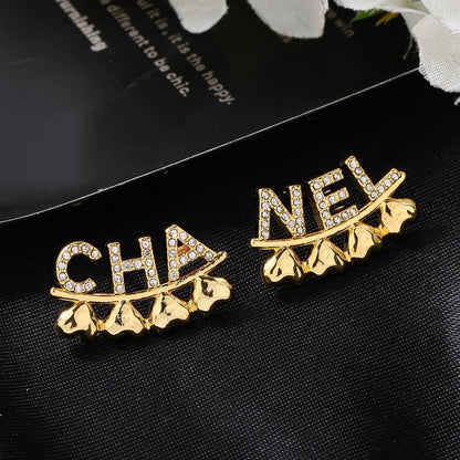 Chanel Logo Earrings