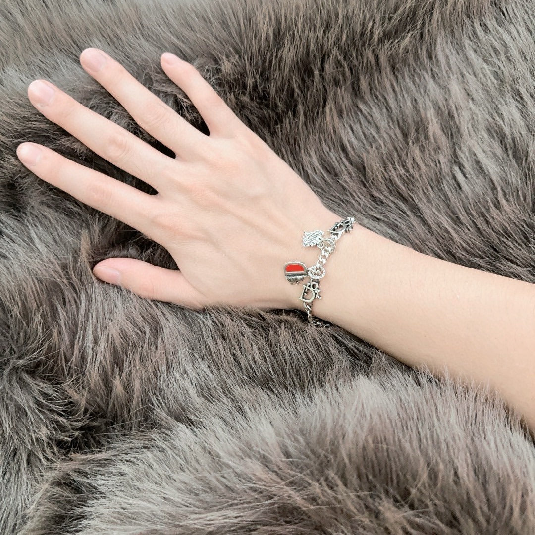 Dior Sterling Silver Chain Bracelet
