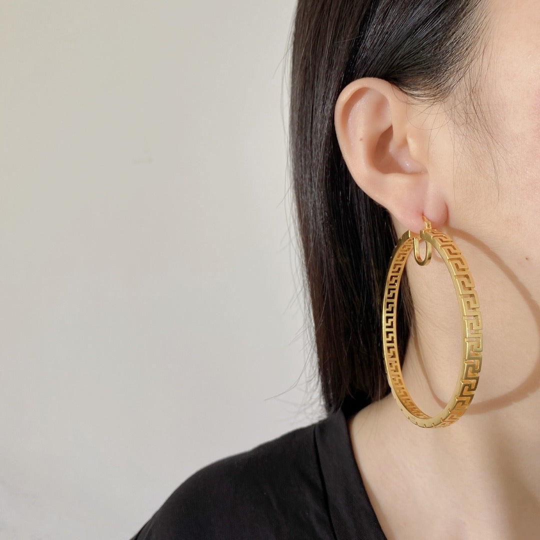 Versace Brass Earrings