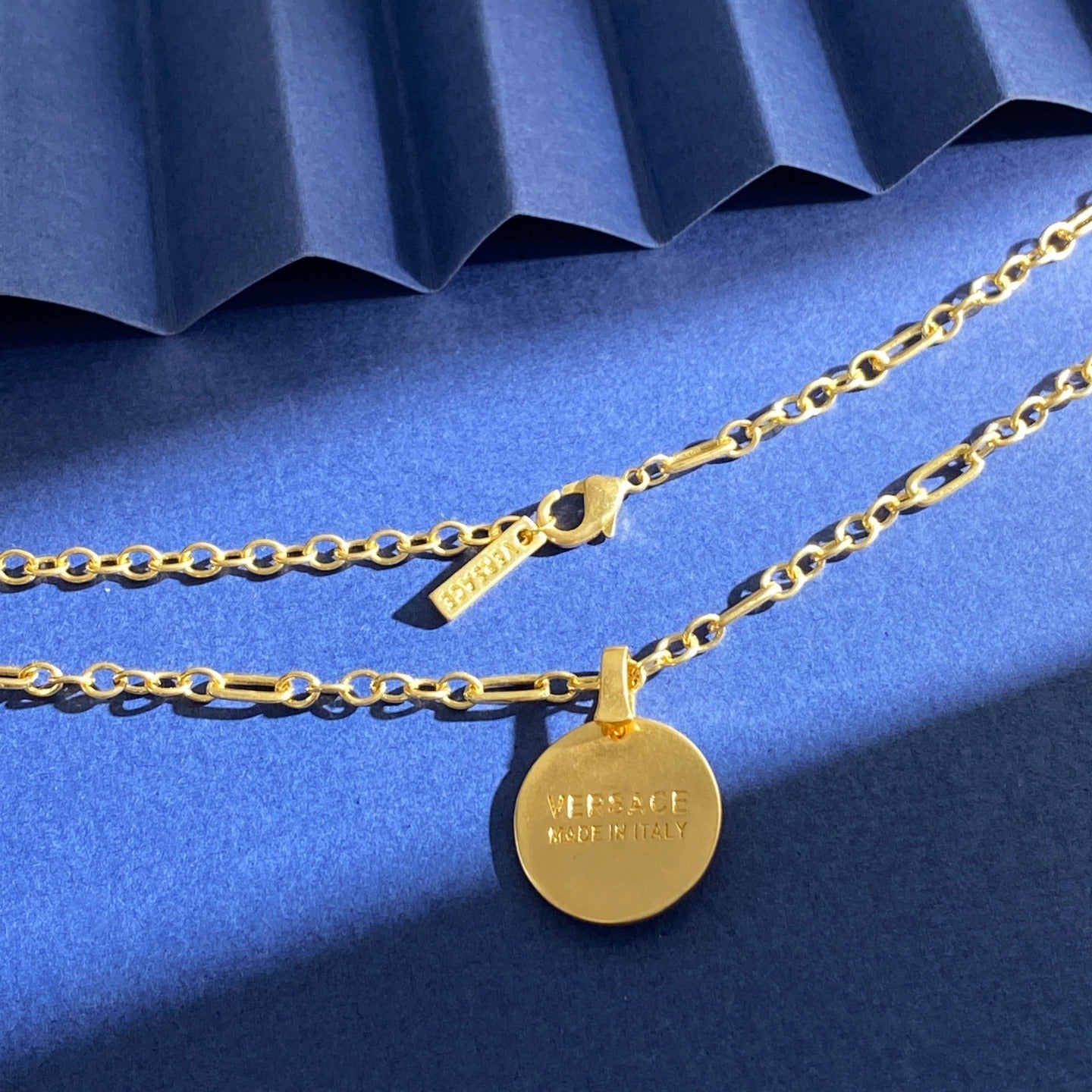 Versace Brass Medusa Necklace