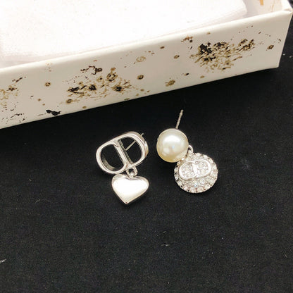 Dior Brass Heart Earrings