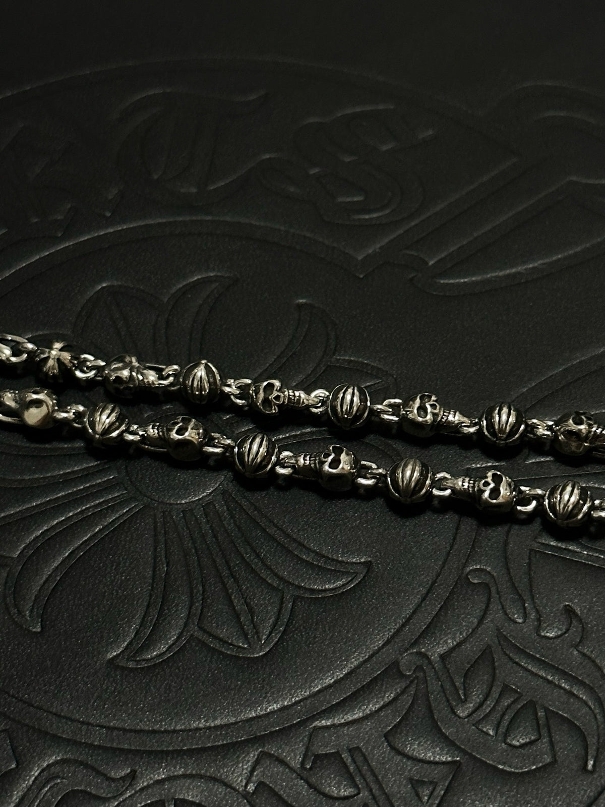 Chrome Hearts Sterling Silver Cross Necklace