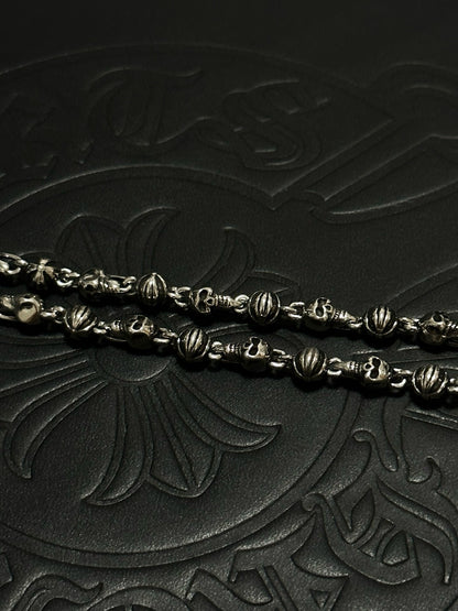 Chrome Hearts Sterling Silver Cross Necklace