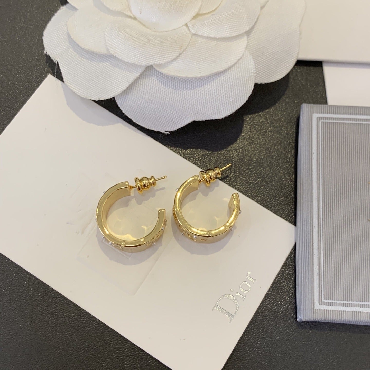Dior Round Earrings
