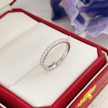 Cartier Silver Brass Round Ring