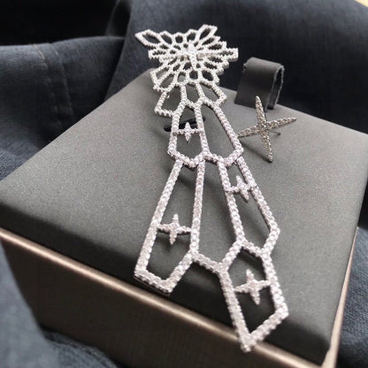 APM Monaco White Star Earrings