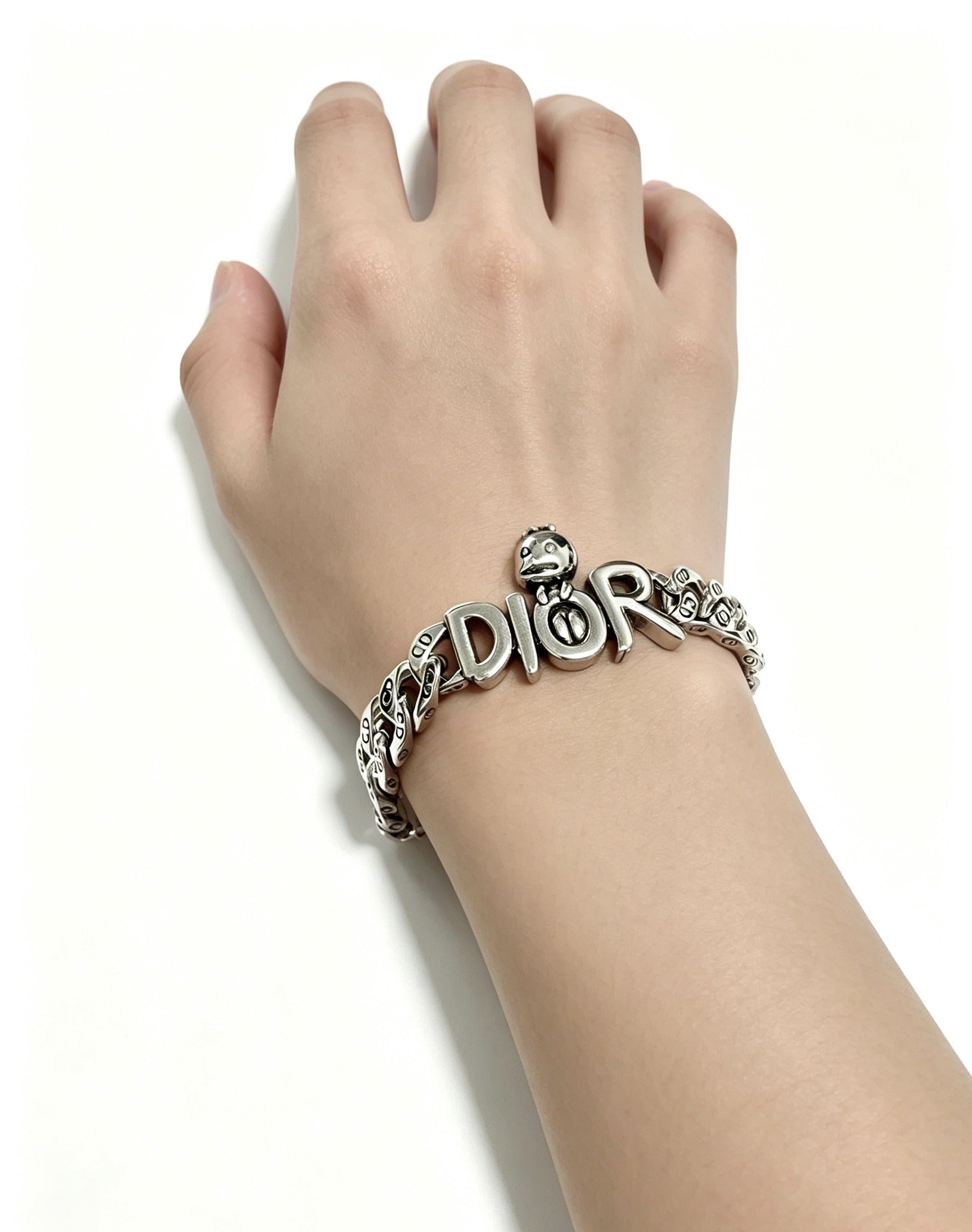 Dior Sterling Silver Chain Bracelet