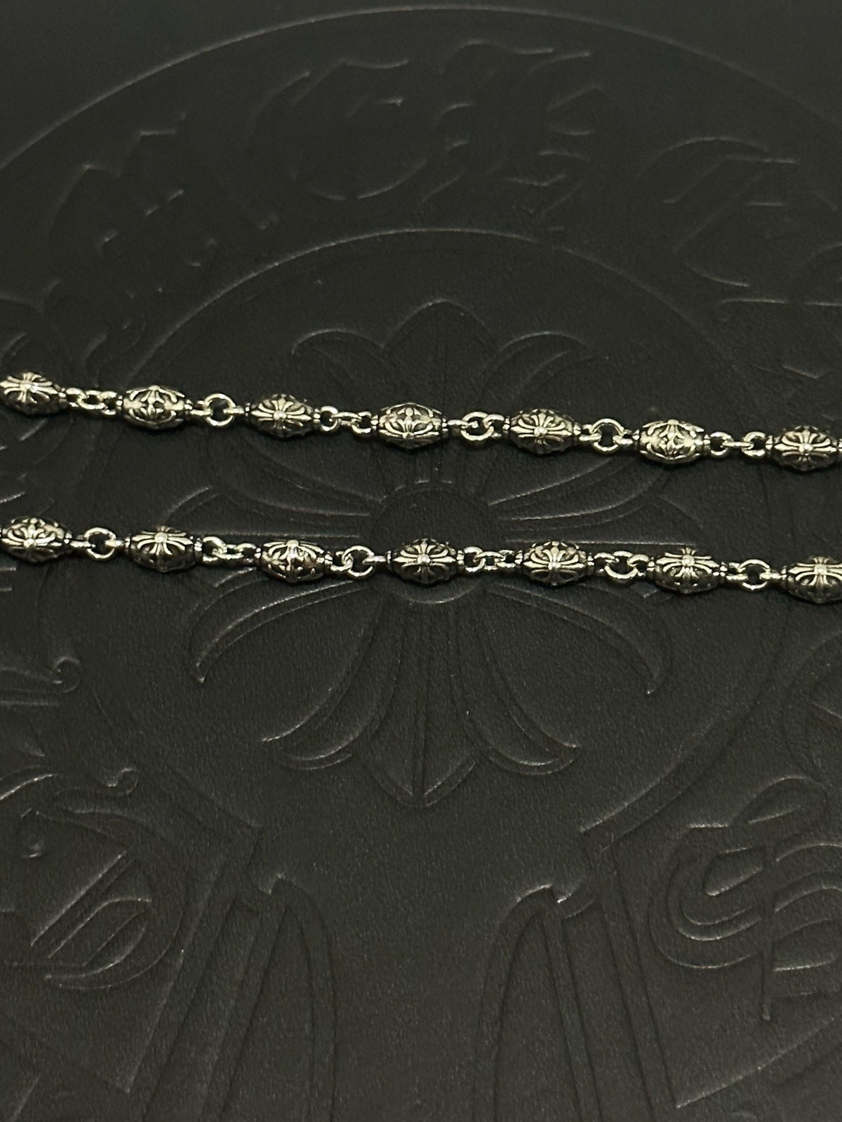 Chrome Hearts Sterling Silver Cross Necklace