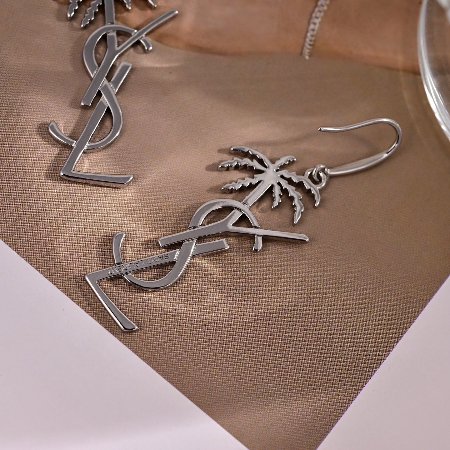 Saint Laurent Brass Earrings