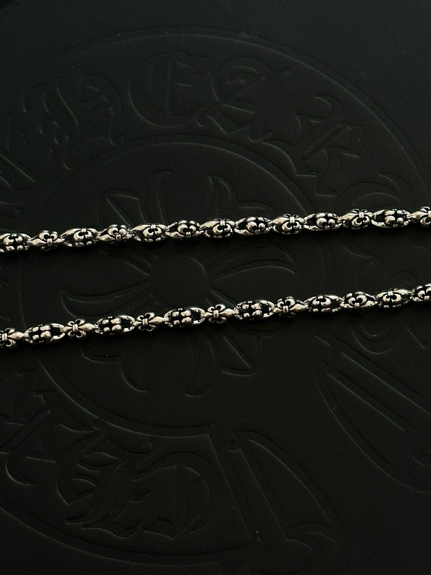 Chrome Hearts Sterling Silver Cross Necklace