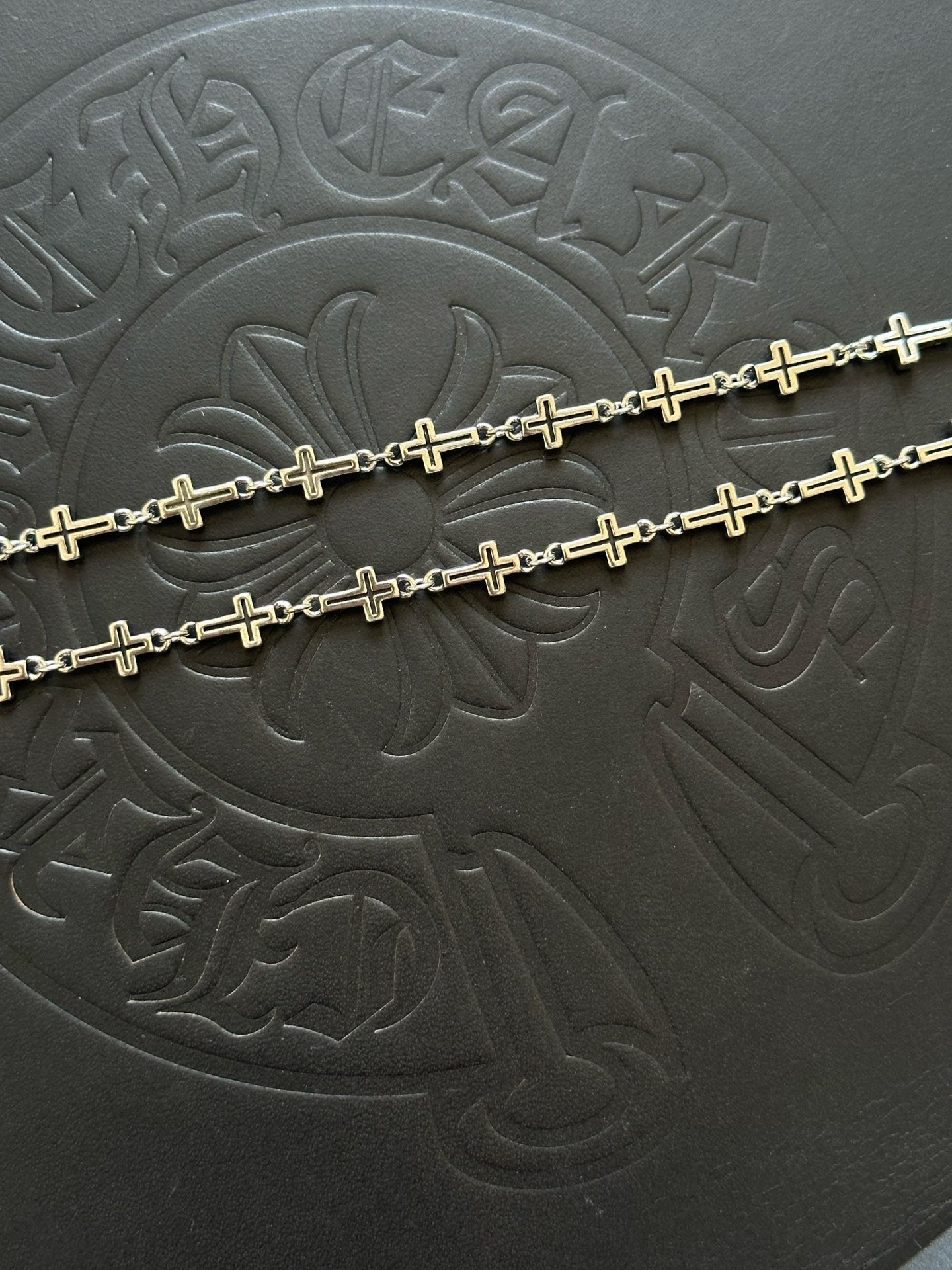 Chrome Hearts Sterling Silver Cross Necklace