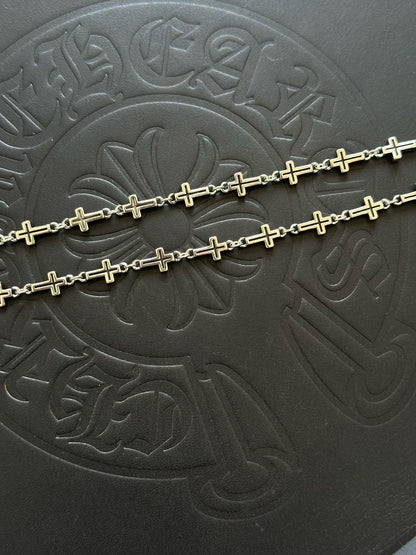 Chrome Hearts Sterling Silver Cross Necklace
