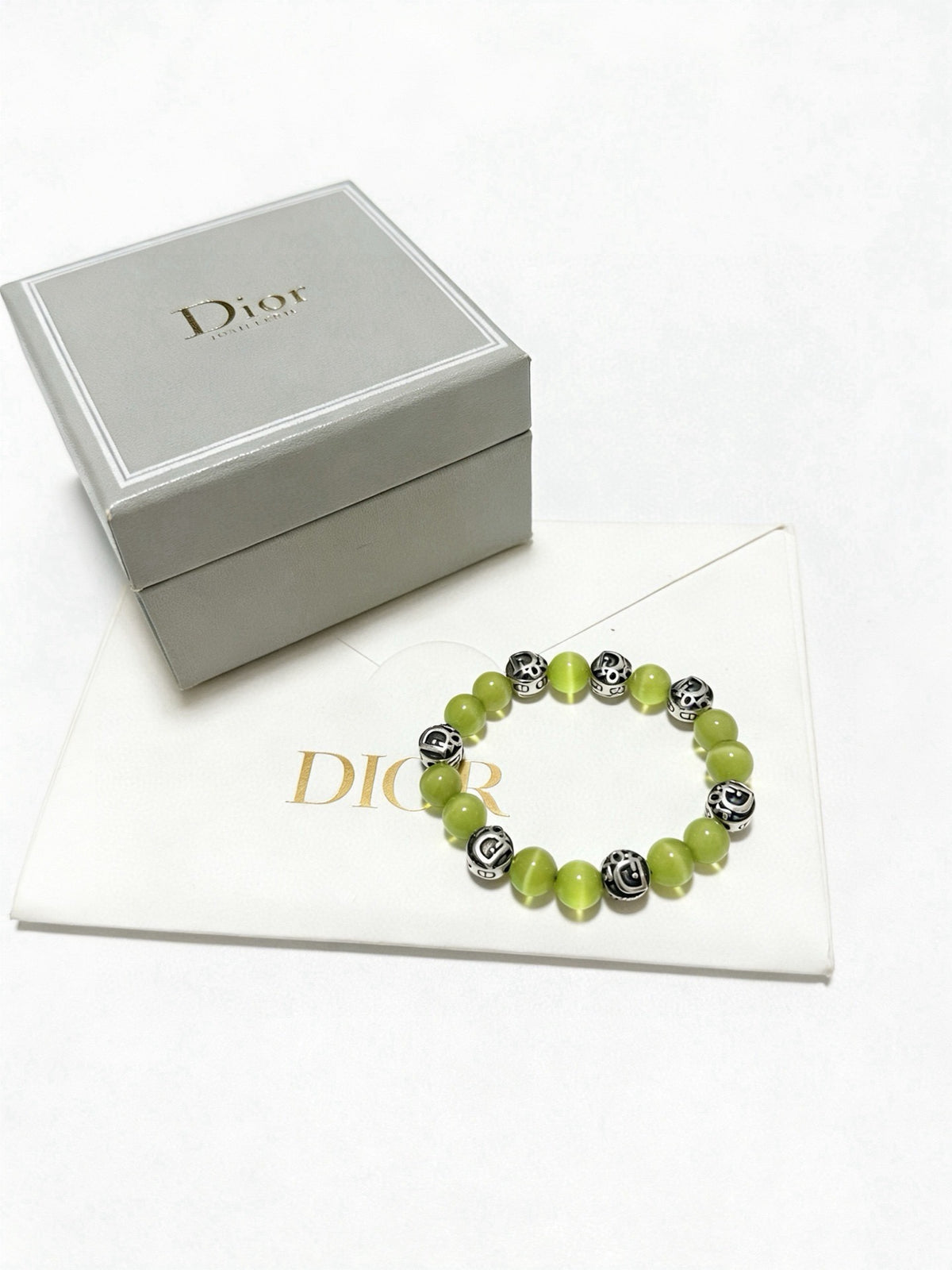 Dior Sterling Silver Vintage-Finish Bracelet