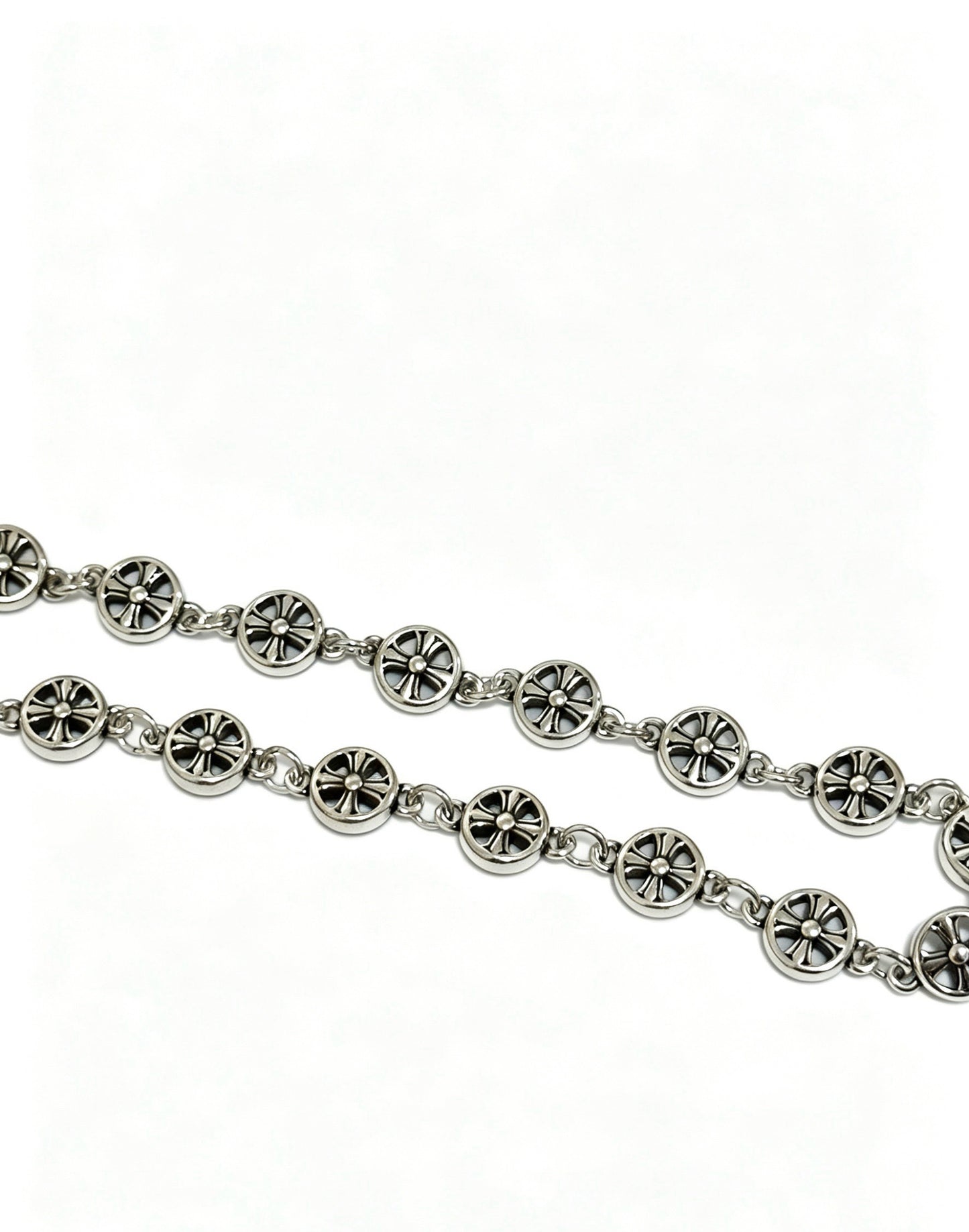Chrome Hearts Sterling Silver Cross Bracelet