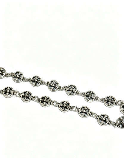 Chrome Hearts Sterling Silver Cross Bracelet