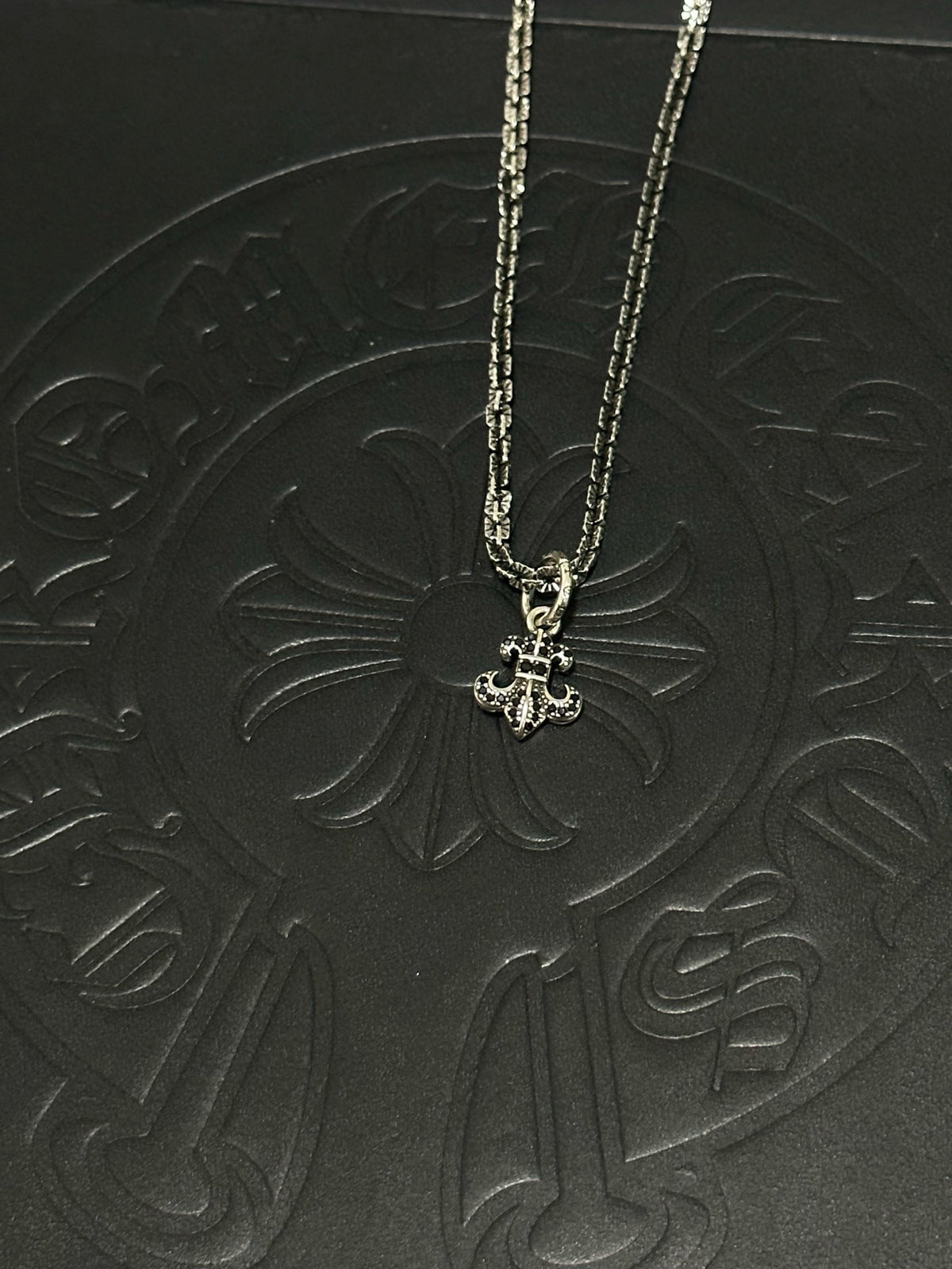 Chrome Hearts Sterling Silver Cross Necklace