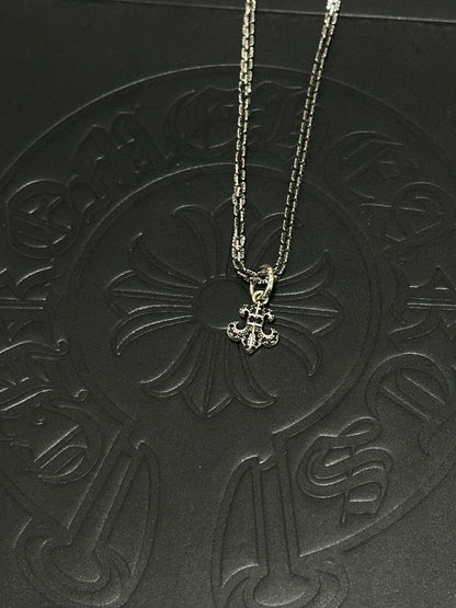 Chrome Hearts Sterling Silver Cross Necklace
