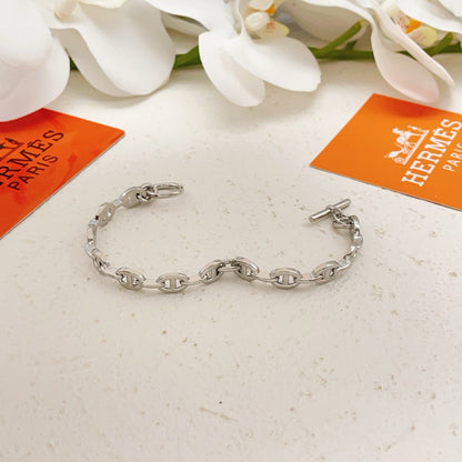 Hermes Silver Brass Bracelet