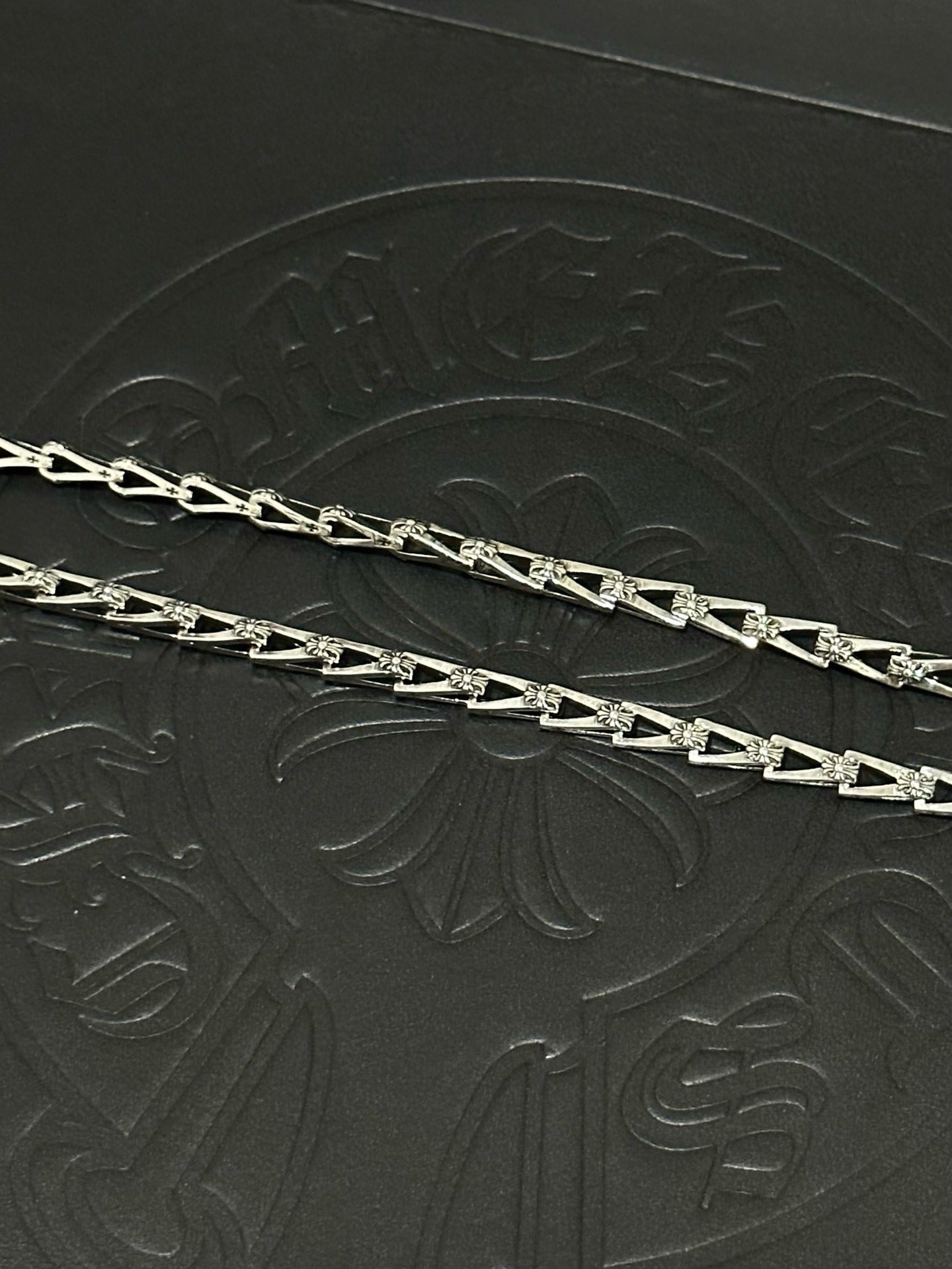 Chrome Hearts Sterling Silver Cross Necklace