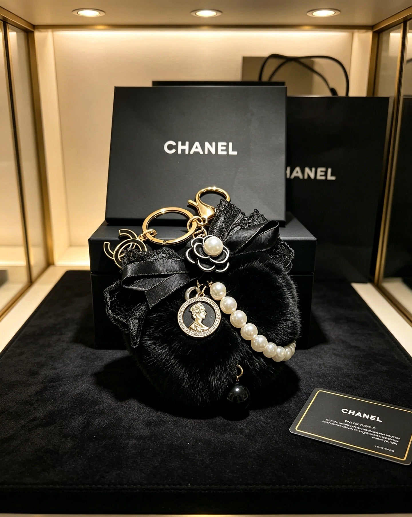 Chanel Vintage-Finish Keychain