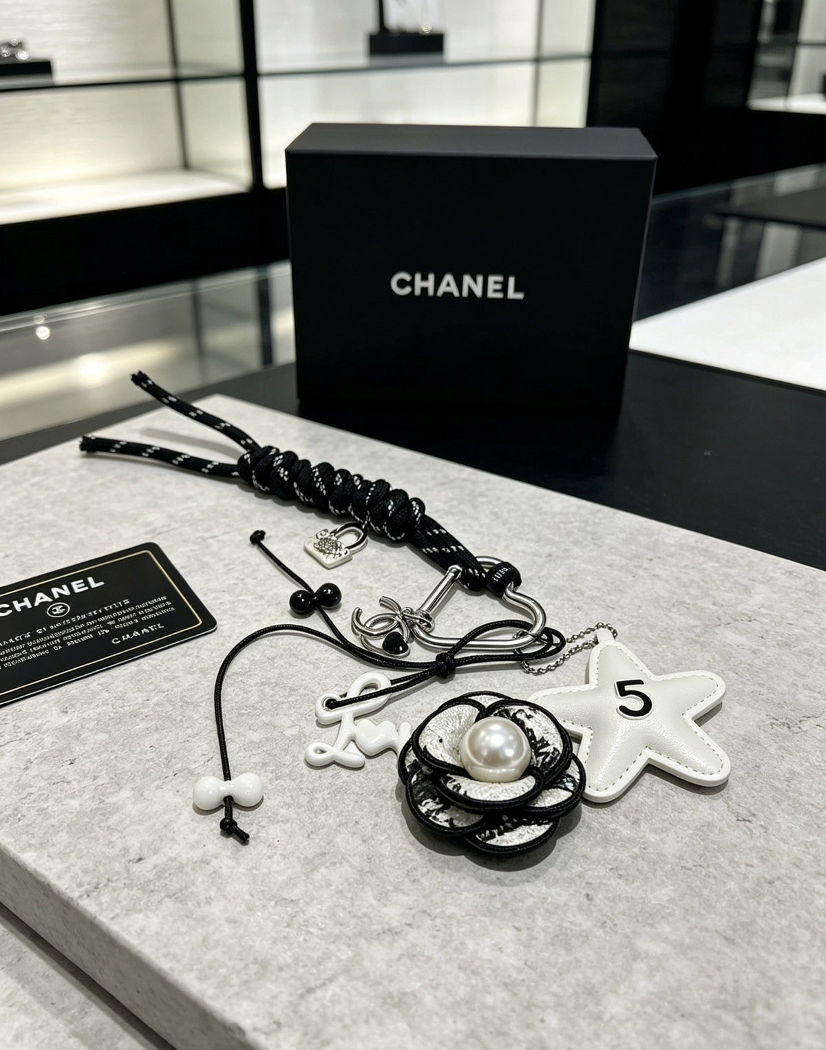 Chanel Vintage-Finish Keychain