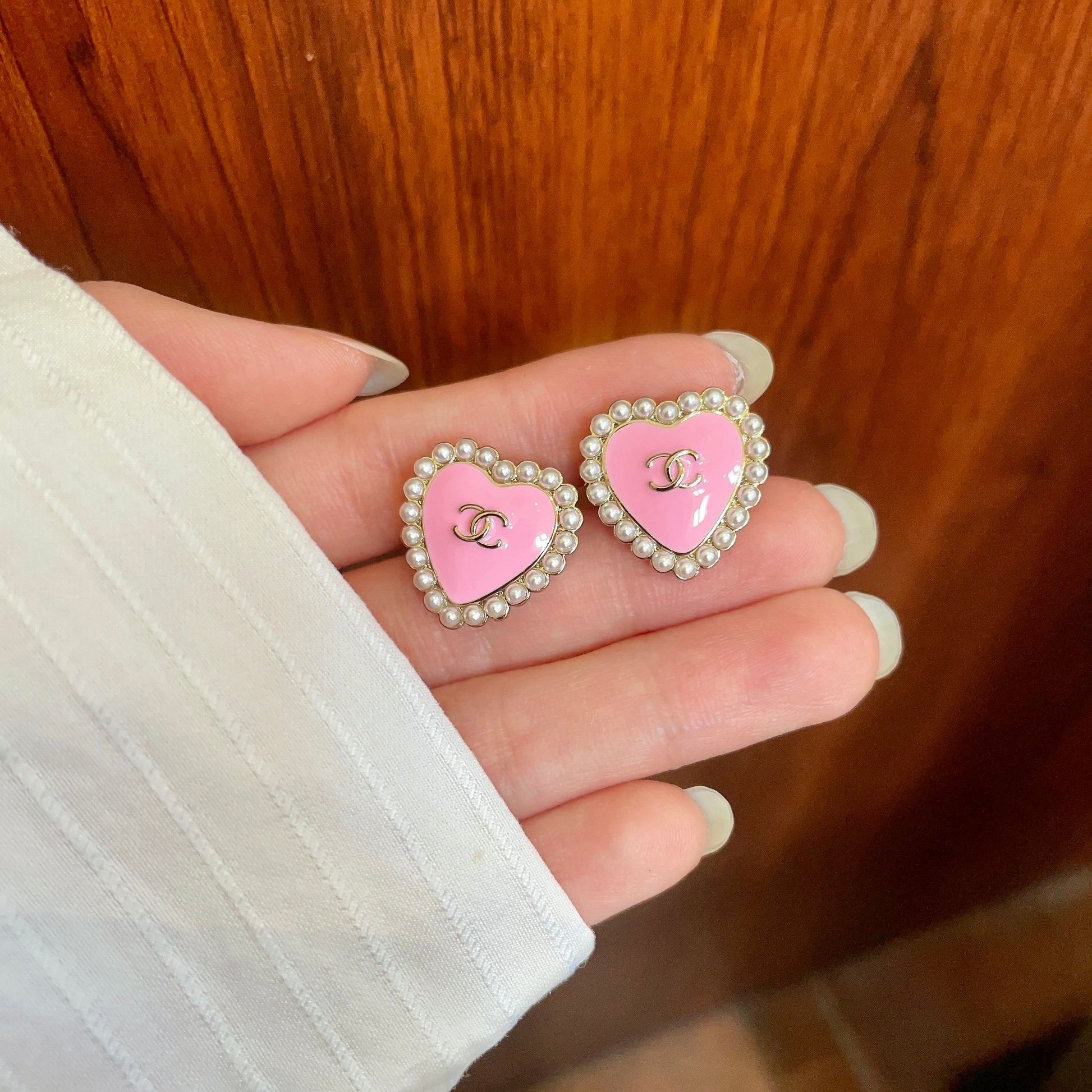 Chanel Heart Earrings
