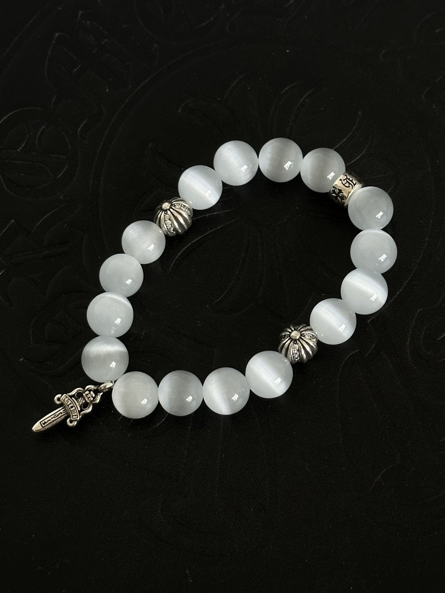 Chrome Hearts Sterling Silver Cross Bracelet