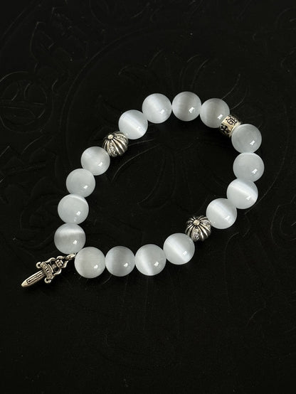 Chrome Hearts Sterling Silver Cross Bracelet