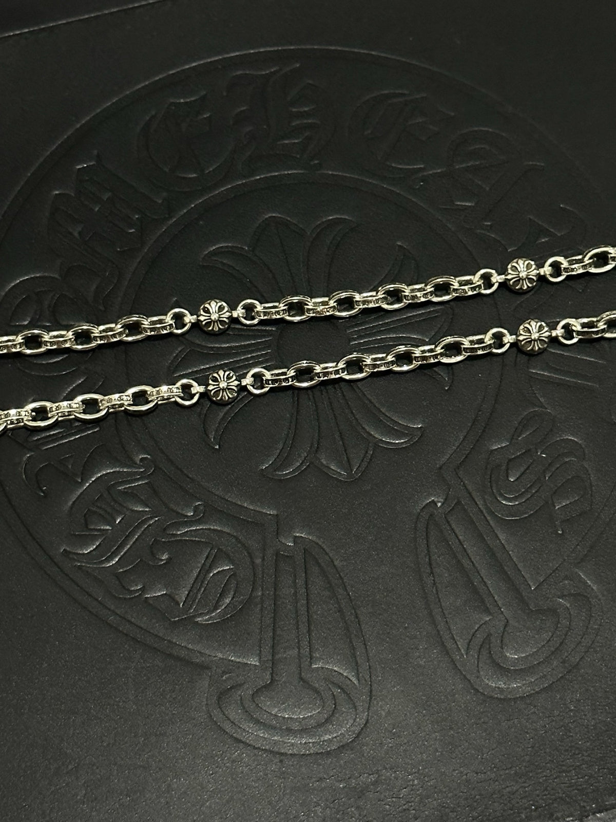 Chrome Hearts Sterling Silver Cross Necklace
