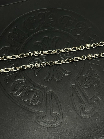 Chrome Hearts Sterling Silver Cross Necklace