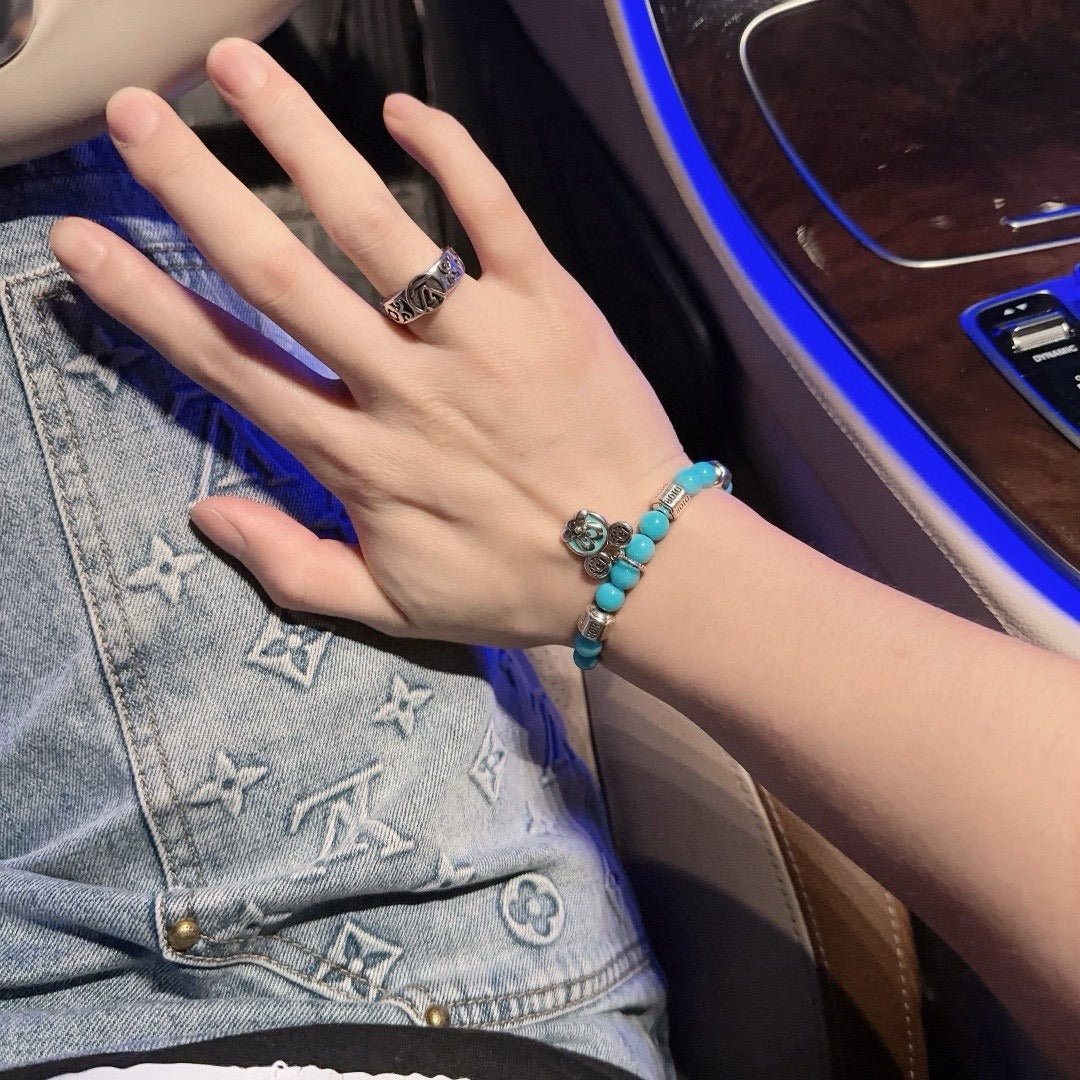 Dior Sterling Silver Vintage-Finish Bracelet