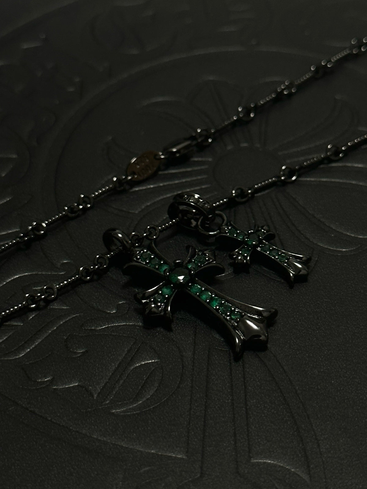 Chrome Hearts Sterling Silver Cross Necklace