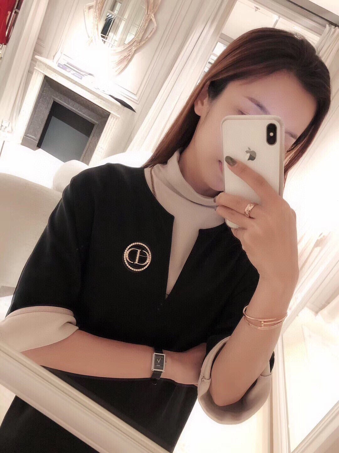 Dior Brass Round Brooch