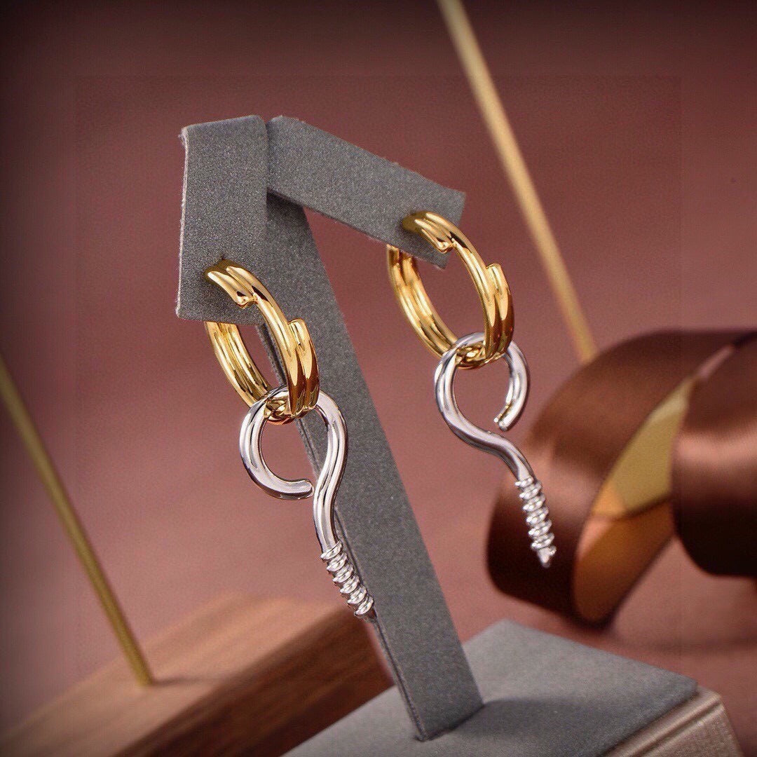 Balenciaga Brass Earrings