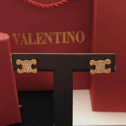 Celine Brass Earrings