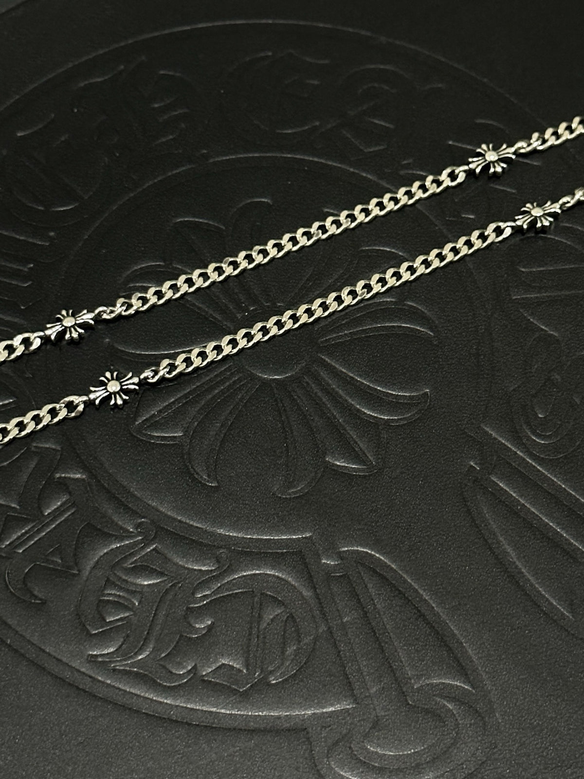 Chrome Hearts Sterling Silver Cross Necklace