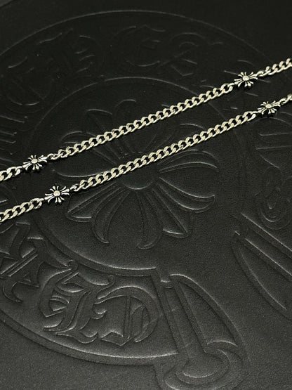 Chrome Hearts Sterling Silver Cross Necklace