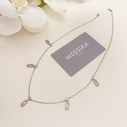 Messika Silver Brass Tassel Necklace