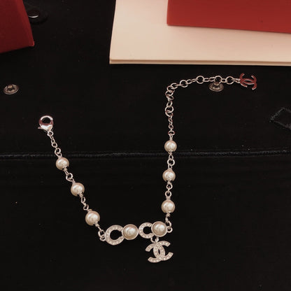 Chanel Brass Pearl Bracelet