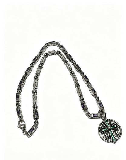 Chrome Hearts Sterling Silver Cross Necklace