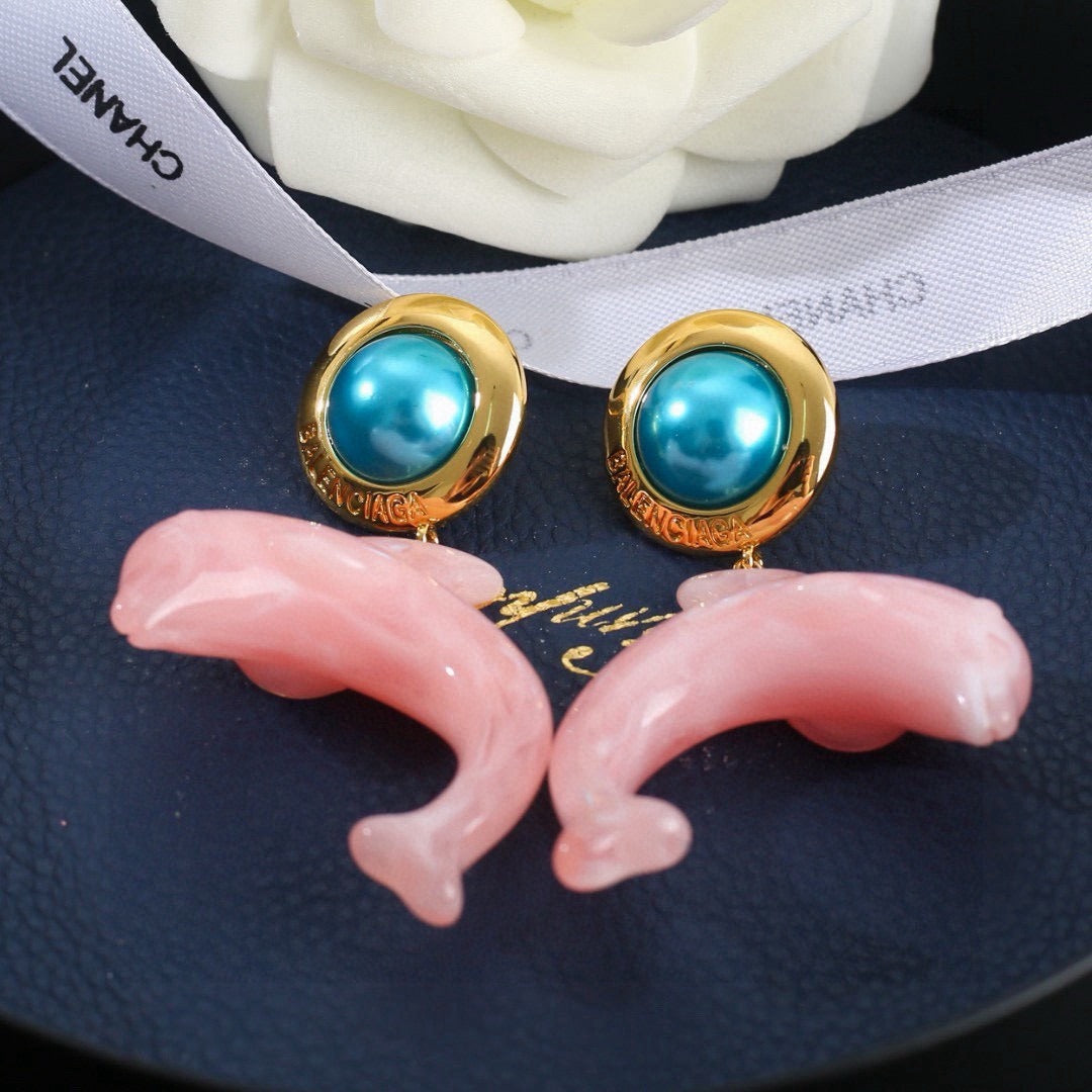 Balenciaga Brass Earrings
