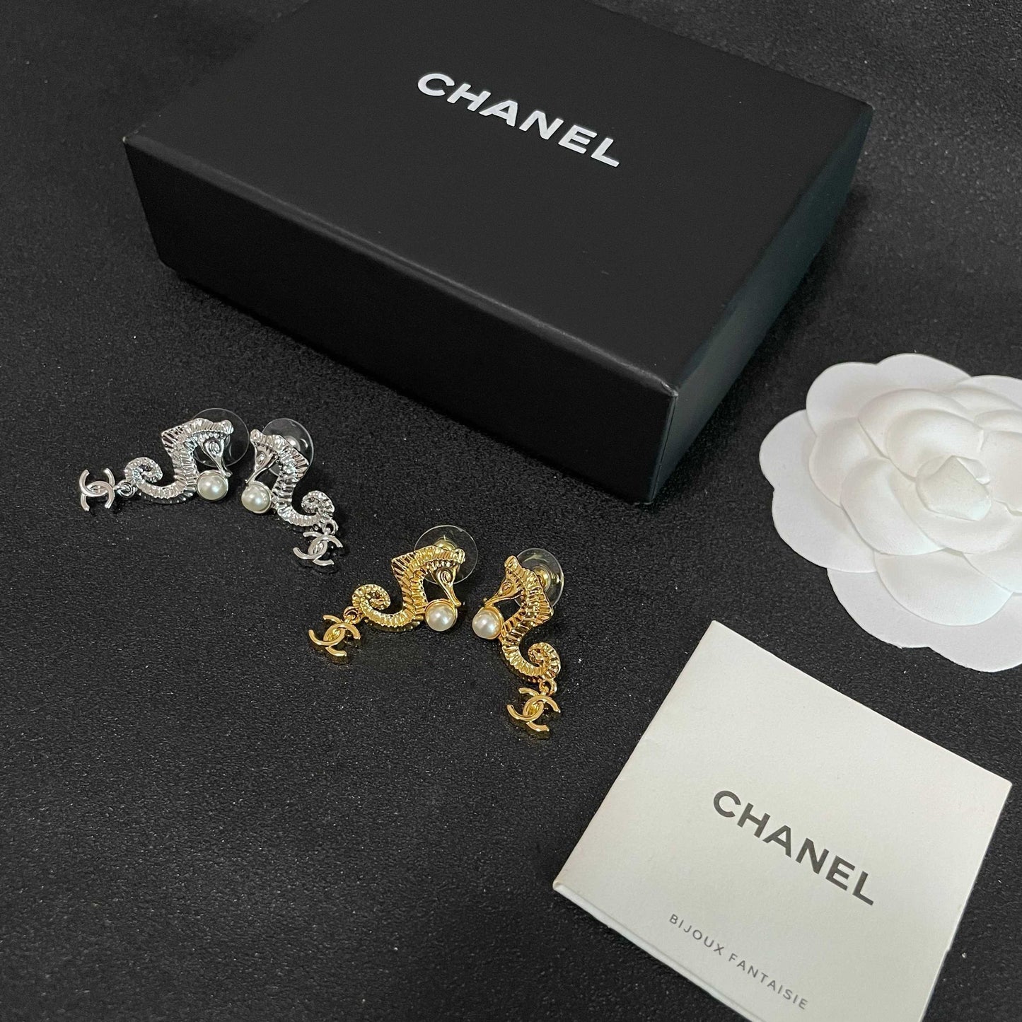Chanel Pearl Earrings