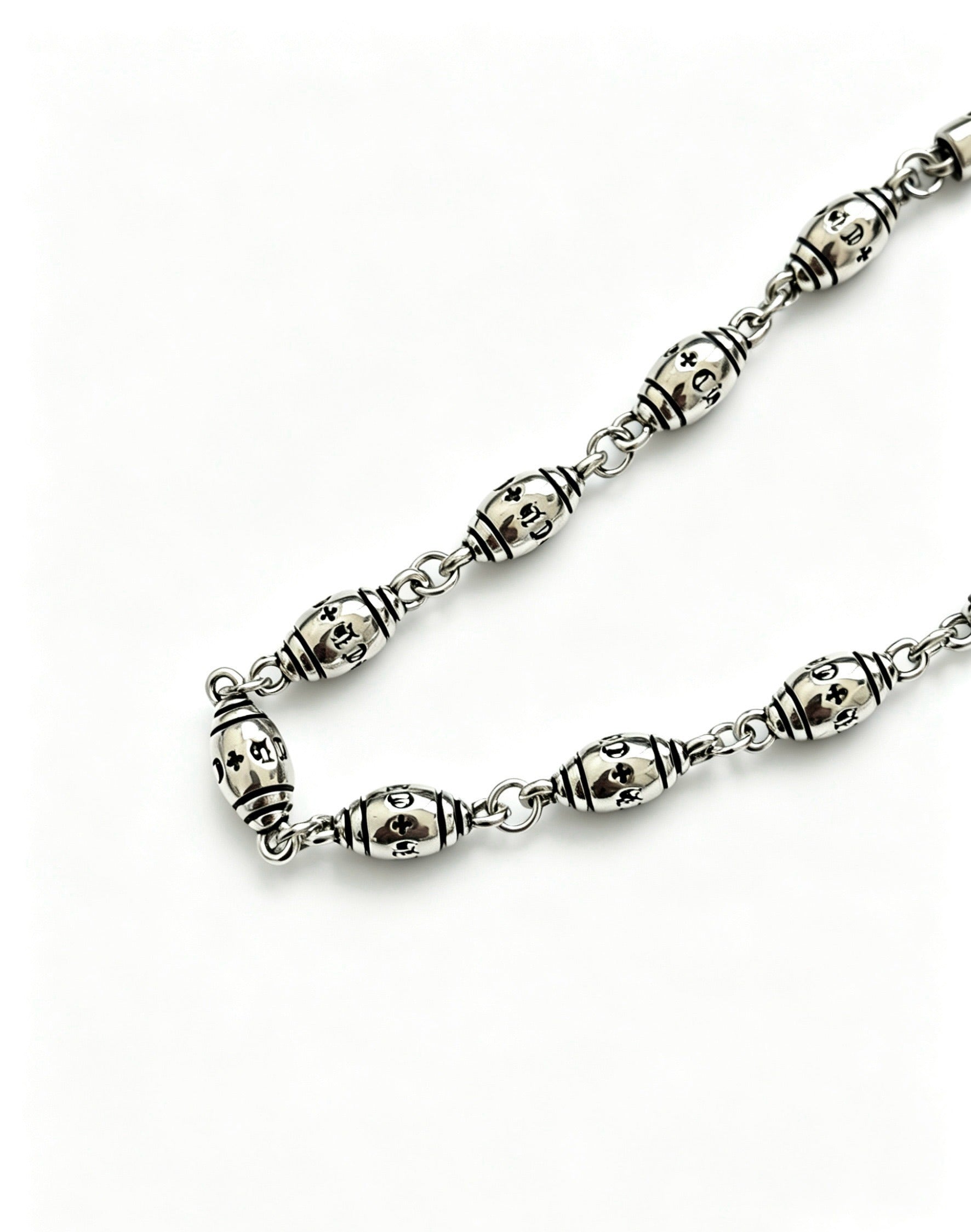 Chrome Hearts Sterling Silver Cross Bracelet