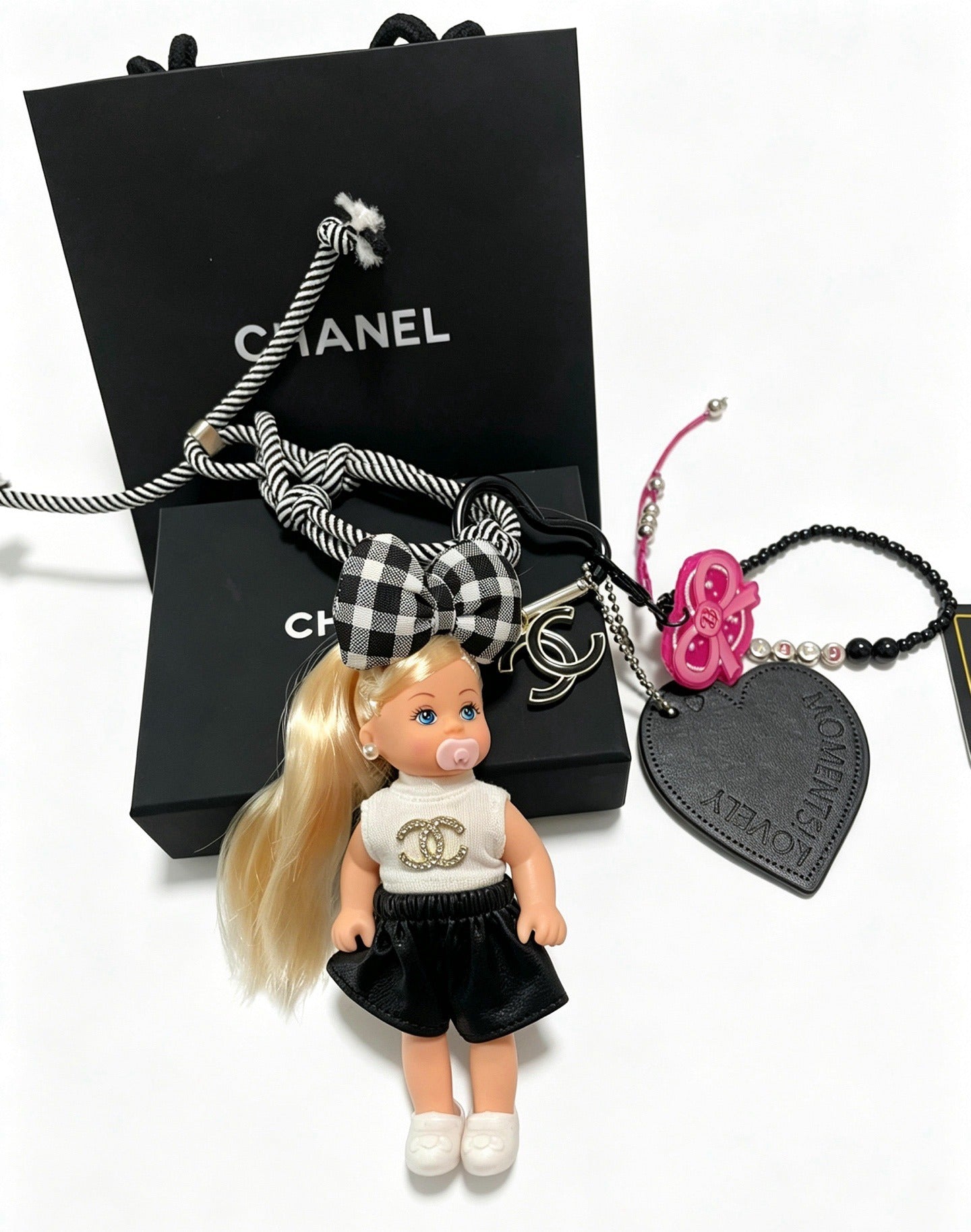 Chanel Vintage-Finish Keychain