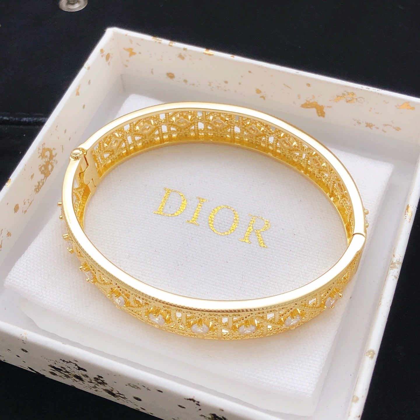Dior Brass Openwork Bracelet