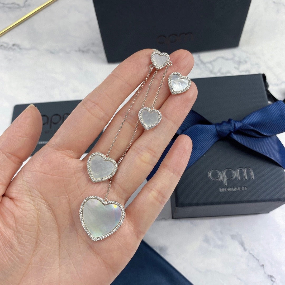 APM Monaco Heart Earrings