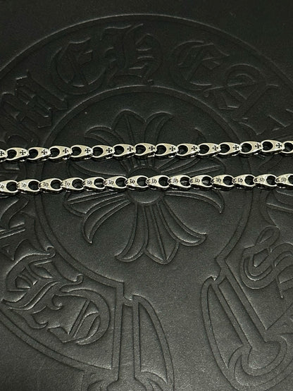 Chrome Hearts Sterling Silver Cross Necklace