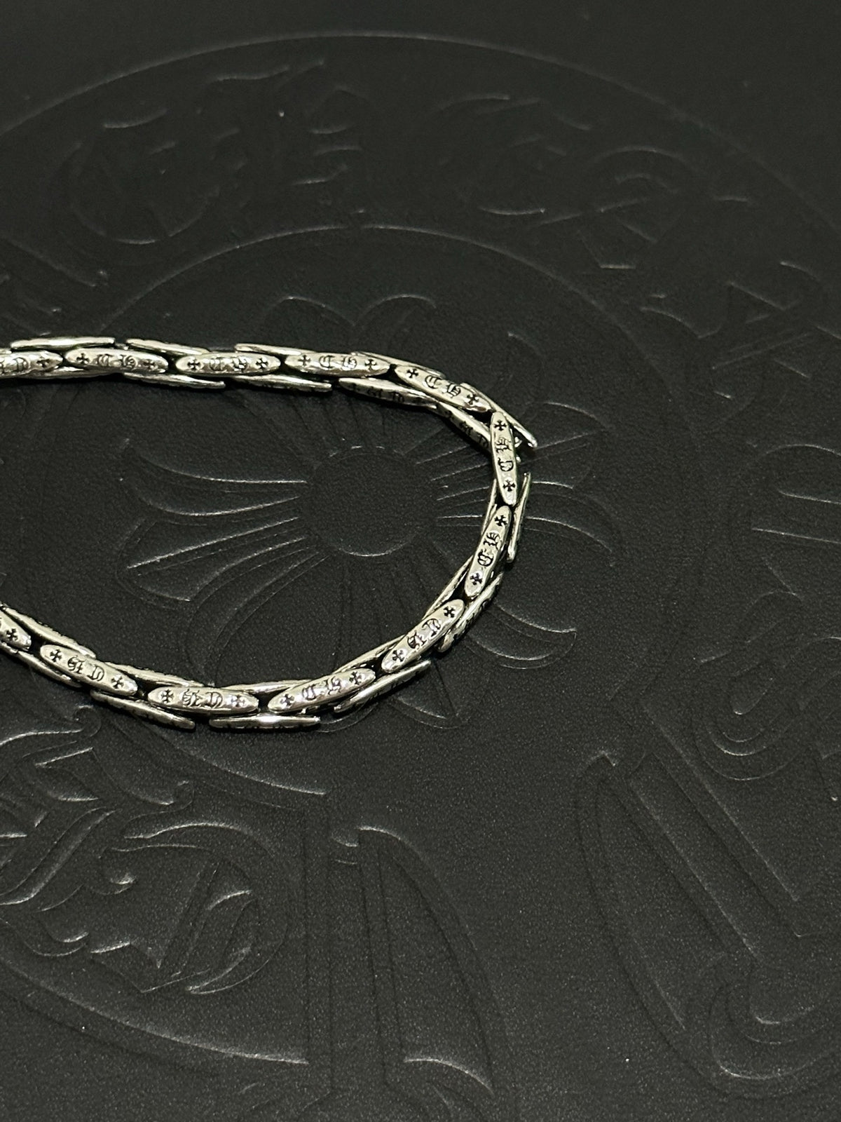 Chrome Hearts Sterling Silver Cross Bracelet